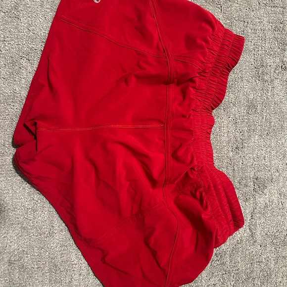 lululemon athletica Vibrant Red Athletic Shorts - Picture 2 of 2